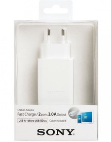 Resim Sony CP-AD2M2 Şarj Aleti Orjinal 3.A CP-AD2M2 Çift USB 