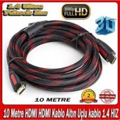 Resim 10 Metre Çelik Örgülü 3D Standart Hdmi Kablo 