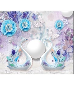 Resim Olinpa Cam Ocak Arkası Koruyucu | Çiçek 