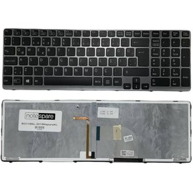 Resim Notespare Sony Ile Uyumlu Vaio Sve1511d4e, Sve1511e4e, Sve1511f1e Notebook Klavye Işıklı Siyah Tr 
