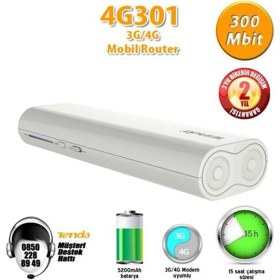 Resim Tenda 4G301 1Port Wifi-N 300Mbps 3G/4G Router 