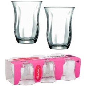 Resim Paşabahçe 42191 Optikli Çay Bardağı 95 CC 6 Lı Şeffaf 