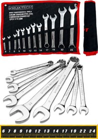 Resim Çantalı Profesyonel Güçlü Sağlam Chrome Vanadium Çelik 12 Parça 