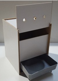 Resim Muhabbet Kuş Yuvası Sürgülü Plastik Folluk Ahşap Mdf Yuvalık 1 Adet 