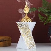 Resim 1 adet Reçine Tütsü Alevi, Yatak Odası, Ofis ve Ev Dekorasyonu için Retro Aroma Difüzörü, Düğün, Aile Toplantısı, Parti, İftira, Masa Dekorasyonu için İdeal, Anneler Günü, Büyükanne Günü, Babalar Günü, Ramazan (Eid Al-Fitr) için Uygun - Kokusuz 