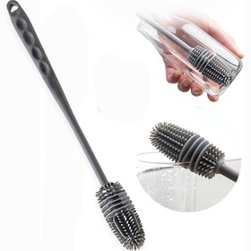 Resim MAROKEN Çok Amaçlı Fırça Silikon Cam Şişe Biberon Pipet Temizlik Fırçası I?nce Detaylı Toz Kir Yıkama Fırça 