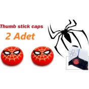 Resim Feza Ps5 Dualsense 2 Adet Spiderman Kabartma Desenli Analog Başlığı 
