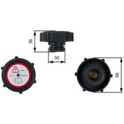Resim Esse Oto - Focus/transit Turbo/v184/mondeo Radyatör Yedek Su Depo Kapağı 95- Gts Rc230 98bb 8100 Ab 
