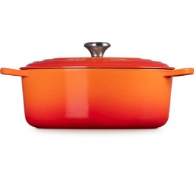 Resim 31 cm Döküm Oval Güveç, Dayanıklı ve Şık Tasarım 