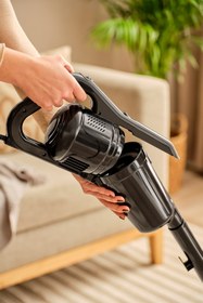 Resim HOMEND Dustrider 1265H 2 in 1 Kablolu Toz Torbasız Dikey Süpürge Siyah 