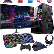Resim ROGAME I5 14400f 32gb Ddr4 1tb M2 8gb Rx580 24" Monitörlü Oyun Bilgisayarı (GAMİNG SET) 