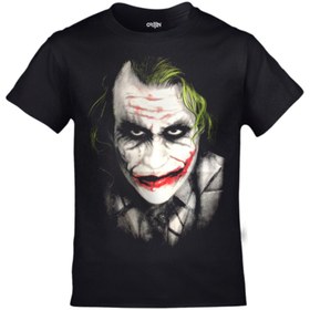 Resim Orijin Tekstil Çocuk Siyah Joker Klasik Baskılı T-Shirt 