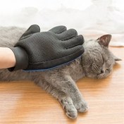 Resim BUFFER® Tüy Toplayan Kedi Temizleme Eldiveni Tüy Toplama Eldiveni 