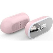 Resim Besthome1 Bt2280 Pembe Makyaj Aynası: Bluetooth Hoparlör, Alarm, Led Işık, Fm/aux/tf, Güçlü Bas 