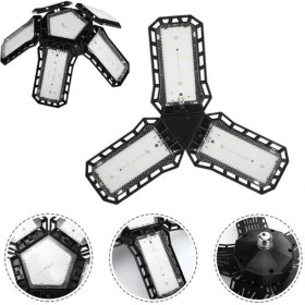 Resim Pazarcan Ledx Ayarlanabilir Açılı 3 Kanatlı 72 Smd Ledli Projektör Işığı 40W 4400 Lumen E27 32CM 