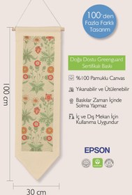 Resim William Morisse Duvar Halısı, Sanat Serisi Dekor, 100cm Kanvas Flama Askılı Duvar Örtüsü NO:697 - Renkli - 10 / 30 x 100 