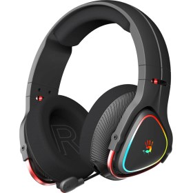 Resim Bloody MR720 Siyah ŞARJLI(1200MAH) Rgb Kulaküstü Mikrofonlu Kulaklık (Bluetooth/usb/3,5mm Jack Bağlantılı) 