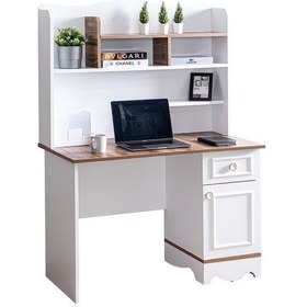 Resim Setaymobilya Bilgisayar Masası, Poyraz Üniteli Çalışma Masası Beyaz 