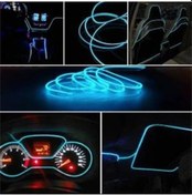 Resim Buz Mavi Renk Aydınlatma Ip Şerit Torpido Ip Neon Dekoratif 