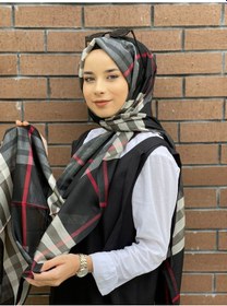 Resim Burberry Şal Siyah Kırmızı Siyah 