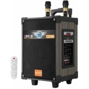 Resim Emrtech LT-912 2 Mikrofonlu Kumandalı Kablosuz Hoparlör 
