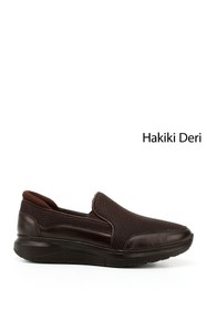 Resim Gönderi(r) Erkek Kahve Antik Hakiki Deri Comfort Ayakkabı 
