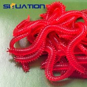 Resim SIIUATION 12 adet Bionik Yumuşak Olta Yemleri, Termoplastik Kauçuk Earthworm Balığı, Kurşunsuz Tatlı ve Tuzlu Su Balıkçılığı Solucanları, Bağımsızlık Günü için Kutulu Paket 
