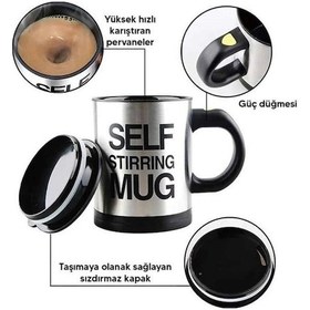 Resim Techmrt Karıştırıcı Özellikli Mikser Kupa Bardak Kompakt Taşınabilir Mug Çok Renkli 