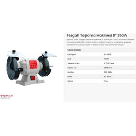 Resim Specco Zımpara Taş Motoru 200mm 350w-220v Sp2076 