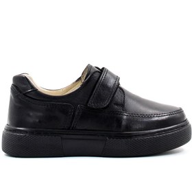 Resim FAST STEP Unisex Hakiki Deri Bağcıksız Ortopedik Casual Günlük Çocuk Okul Ayakkabı Siyah 770pa817-529 
