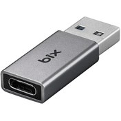 Resim Bix ADP-03 USB-A 3.0 to Type-C 5A Hızlı Şarj Destekli Çevirici Dönüştürücü Adaptör 