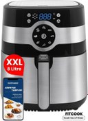 Resim GoldMaster Fitcook 8 Litre Inox Geniş Hazneli Xxl Yeniden Isıtma Fonksiyonlu Airfryer Sıcak Hava Fritözü 