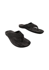 Resim Akınal Bella Parmak Arası Erkek Füme Ortopedik Kaymaz Taban Terlik 