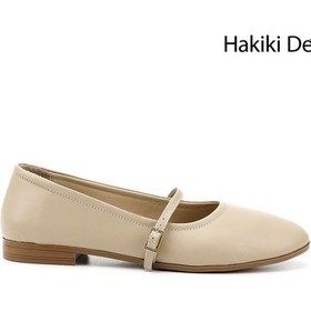 Resim Gönderi R Bej Antik Mary Jane Hakiki Deri Babet Bej 