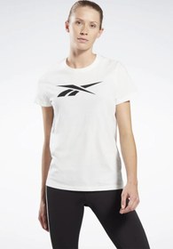 Resim Reebok Te Graphic Tee - Vector Beyaz Kadın Kısa Kol T-shirt 