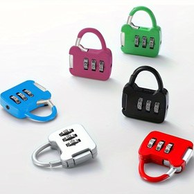 Resim 1 adet Renkli Mini Şifreli Asma Kilit Trolley Çantası Şifreli Kilit Öğrenci Yurdu Dolabı Şifreli Kilit Sırt Çantası Fermuarlı Kilit, Renkli Mini Şifreli Kilit, Kombinasyon Kilit Alaşımlı Kombinasyon Kod Numaralı Kilit Asma Kilit Kadranlı Numaralı Asma Kilit 