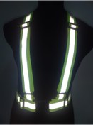 Resim lawrenceshop Yüksek Görünümlü Reflektörlü Pratik Şerit Ikaz Yeleği Düz 