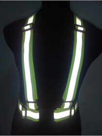 Resim lawrenceshop Yüksek Görünümlü Reflektörlü Pratik Şerit Ikaz Yeleği Düz 