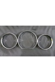 Resim NOS Mercedes W124 Gösterge Krom Kadran Halka W124 Gösterge Çerçevesi W124 Gösterge Halkası 