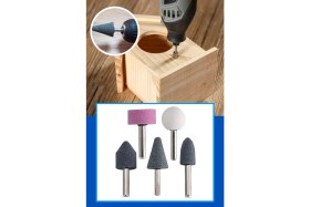 Resim Svein 5 Parça Mini Taşlama Çapak Alma Oyma Şekil Verme Ahşap Metal Kalıpçı Seti Gravür Oyma Hobi Takımı 