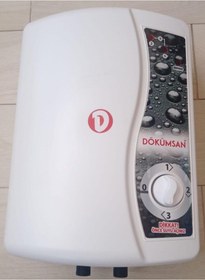 Resim Demirdöküm Dökümsan 7 Emniyetli 7000 W Elektrikli Ani Su Isıtıcı Şofben 7 sn Hazır Termostat Sistemli 