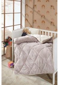 Resim Lüx Wellsoft Yorgan Çift Taraflı Bebek Yorganı 95x145 Krem 