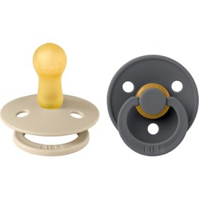 Resim Bibs Colour İkili Kauçuk Emzik-Vanilla/Iron 6+ Ay 