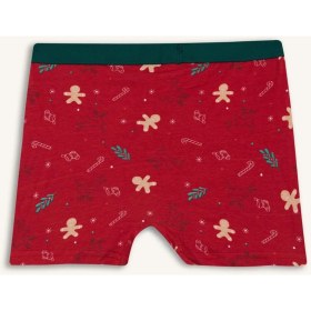 Resim DeFacto Yılbaşı Temalı Penye Boxer Erkek Çocuk G4004A825WN 