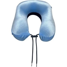 Resim Seyahat Yastığı Uçak, Otobüs, Özel Araç - Mavi 