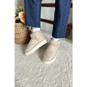 Resim Glenz Kadın Süet Yarım Bot Içi Kürklü Bot & Bootie TS1146 