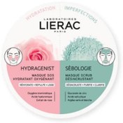 Resim Lierac Duo Mask Hydragenist Sebologie Anında Nemlendirici Peeling Etkili Maske 2 x 6 ml 