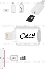 Resim TEKNETSTORE Iphone - Ipad Lightning Micro Sd Card Reader (KART OKUYUCU) Veri Aktarma Aparatı Ios 