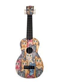 Resim Hawaiian U202-cat Çocuk Gitarı - Kedi Figürlü Eğitim - 30 İnç 