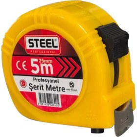 Resim Steel Profesyonel Şerit Metre 5m x 25MM 